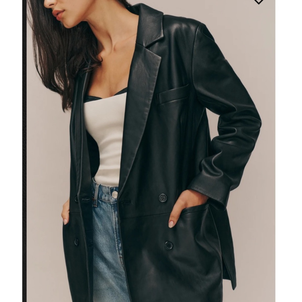 Reformation leather blazer NWT - Picture 5 of 5